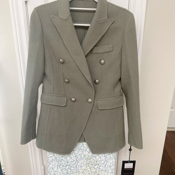 NWT Women’s 100% Wool Double Breasted Blazer Jacket Coat - Picture 2 of 7